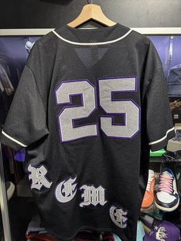 Supreme Old English Baseball Jersey Black - view 2