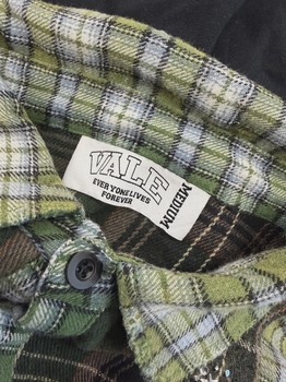 Vale Forever "Frankenstein" Valley Dreams Rhinestone Flannel • Pre-Owned [3687] - view 2