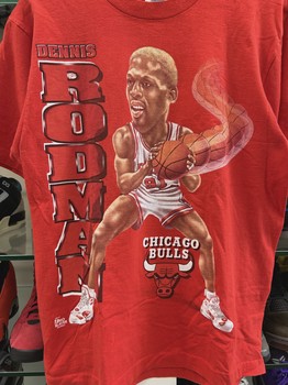 vintage 90s Rodman Bulls Tee • Pre-Owned [1712] - view 2