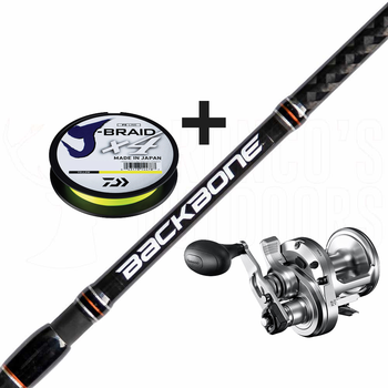 Shimano Backbone 5'5" PE:5-8 + Shimano Speedmaster II 12 LD  + 300m pe 8