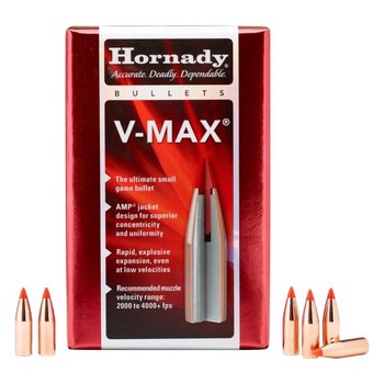 Hornady V-Max .22 Cal .224" 35gr Projectiles x100