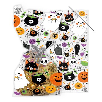 CELLOPHANE HALLOWEEN TREAT  BAGS - PACK OF 20