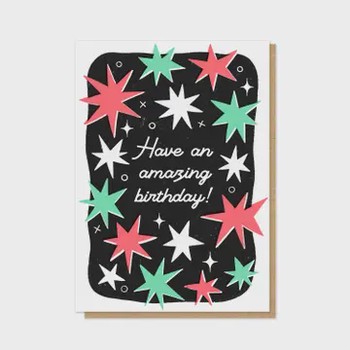 Stormy Knight -Amazing Birthday letterpress cards-P&P019