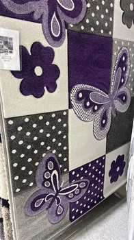 Kiddo Buttery Fly Rug 8820 5x8 Purple