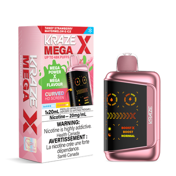KRAZE Mega X - Tangy Strawberry Watermelon G Ice