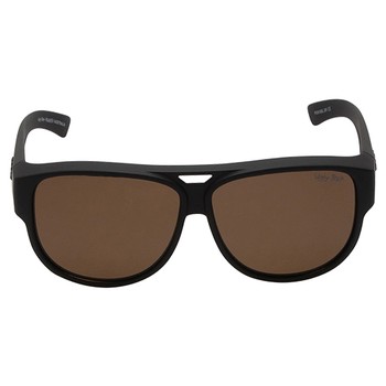 Ugly Fish Polarised Sunglasses P506 FitOver Matt Black / Brown
