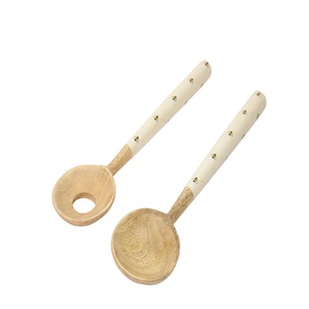 BEES KNEES MANGO WOOD SALAD SERVERS