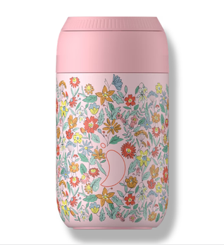 CHILLY'S LIBERTY SERIES 2 340ML COFFEE CUP - SUMMER SPRIGS BLUSH PINK