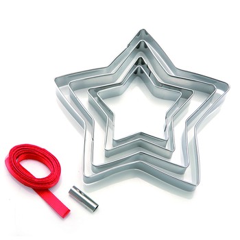 CHRISTMAS STAR BISCUITS 5 PIECE SET