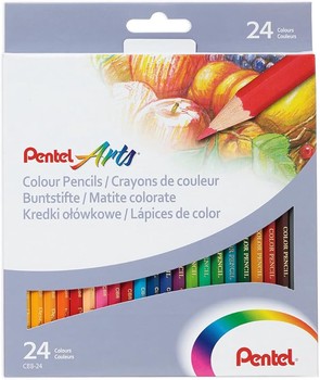 Pentel - COLOUR PENCILS SET OF 24 CB8-24U