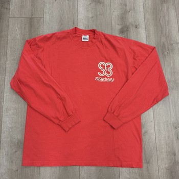Strawberry Long Sleeve T-Shirt Red • Pre-Owned [5795] - view 3