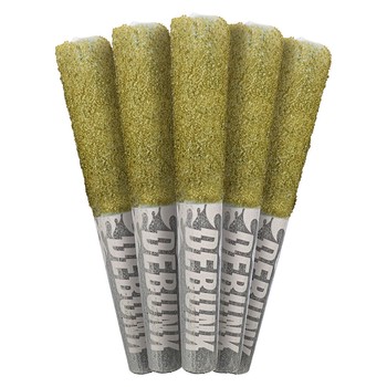 Debunk Sour ZKZ Bubble Hash Coated Infused (Pre-Roll) / 2.5g / Infused Pre-Rolls (5) / Sativa