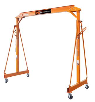 TMG / 2 Ton Steel Gantry Crane with Adjustable Height, Auto-Lock & Swivel Caster Wheels TMG-AGC21
