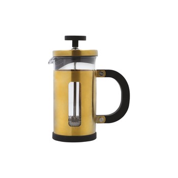 BRUSHED GOLD 3 CUP CAFETIERE