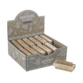 GARDENER'S WOODEN NAIL BRUSH