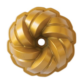 NORDIC WARE BRAIDED BUNDT PAN - GOLD