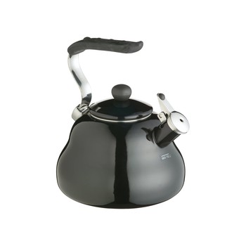 BLACK WHISTLING STOVE TOP KETTLE - 2 LITRE