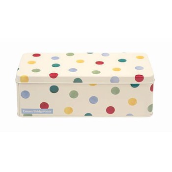 EMMA BRIDGEWATER POLKA DOT LONG RECTANGULAR TIN