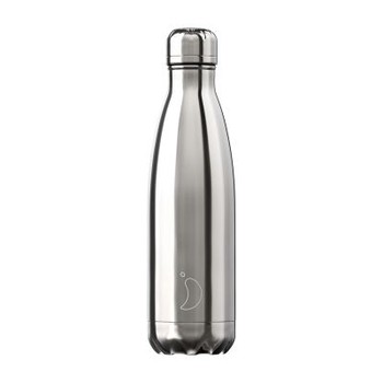 CHILLY'S 500ML CHROME SILVER BOTTLE