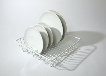 SMALL DISH DRAINER - WHITE