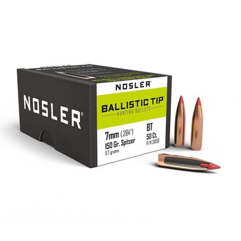 Nosler Ballistic Tip Hunting 7mm .284" 150gr Projectiles x50