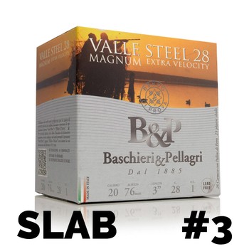 B&P Valle Steel 20g 3" 28g SLAB #3