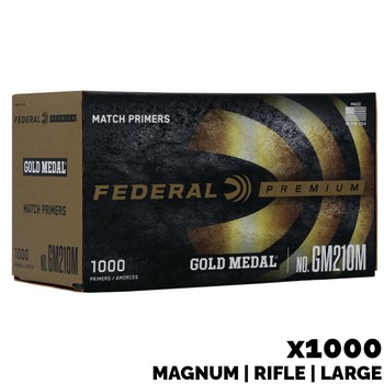 Federal Gold Medal Premium Match Large Magnum Rifle Primers x 1000