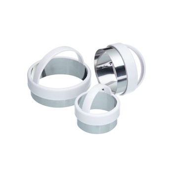 PLAIN ROUND PASTRY CUTTER SET - PACK OF 3
