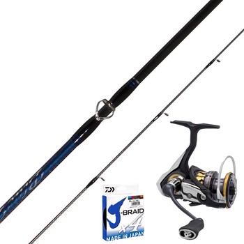 Daiwa Blue Backer LJ 662MHS 6'6"-2pc PE1-3 + Daiwa Legalis LT 3000 + Daiwa J Braid x4 15lb - 135m