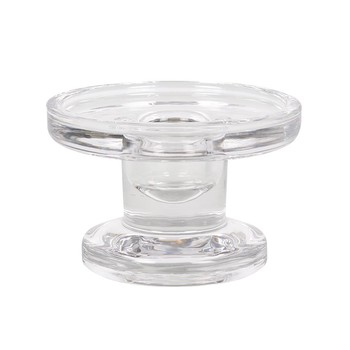 DOUBLE ENDED GLASS CANDLE HOLDER