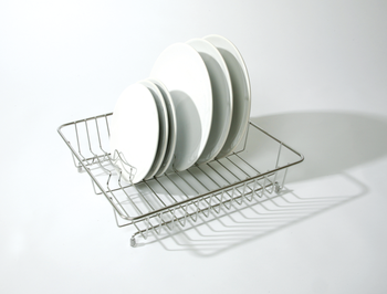 SQUARE DISH DRAINER - STAINLESS STEEL