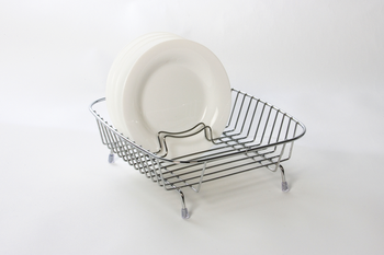 COMPACT DISH DRAINER - STAINLESS STEEL