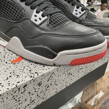 Air Jordan 4 Retro Black Red Reimagined (Grade School) • Pre-Owned [1162] - view 3