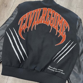 Civil Regime x Marvel X-Men '97 Wolverine Slash Varsity Bomber Jacket. • Brand New [5468] - view 2