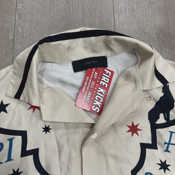 Amiri Fortune Long-Sleeve Bowling Shirt 'Alabaster' • Pre-Owned [3561] - view 5