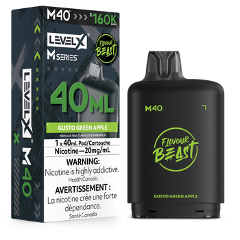 Level X Flavour Beast M40 160K Pod - Gusto Green Apple