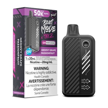 Flavour Beast Mode Max 2 50k - Groovy Grape Passionfruit Iced