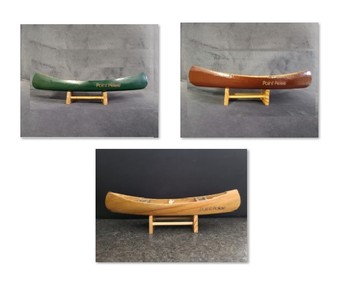 Name Drop - Portage Canoe with Stand - 9"