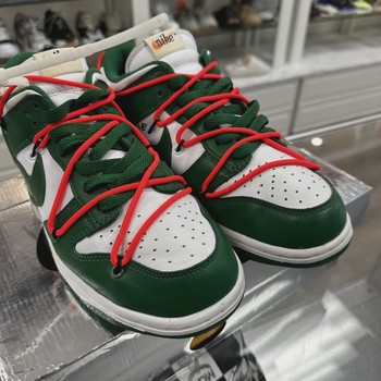 Nike Dunk Low Off-White Pine Green • Pre-Owned [5545] - view 4