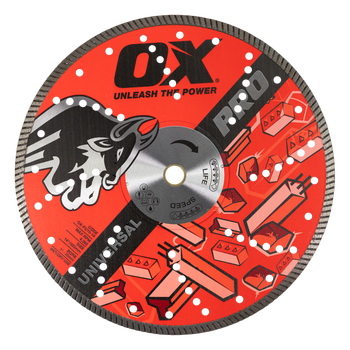 OX - Professional Universal 14'' Diamond Blade - 1"-20mm Bore