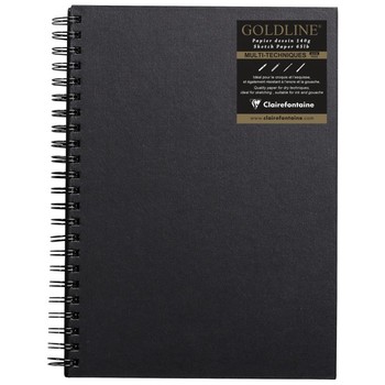 Goldline Wirebound Sketch Book Portrait A4 (D)