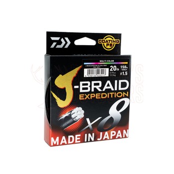 Daiwa X8 J-Braid Expedition Smash Orange 300m