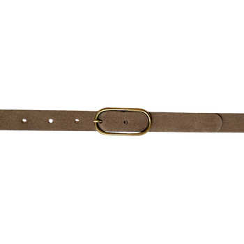 Luna slim belt - Taupe gold