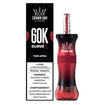 Al Fakher Crown Bar Cloud X 60K - Two Apple