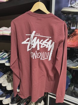 Stussy Honolulu Maroon Tee L • Brand New [4331] - view 2