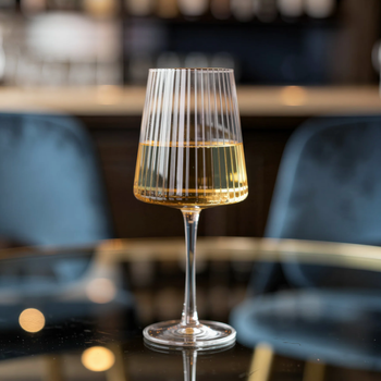 CHELSEA OPTIC CRYSTAL WHITE WINE GLASS - SET OF 6