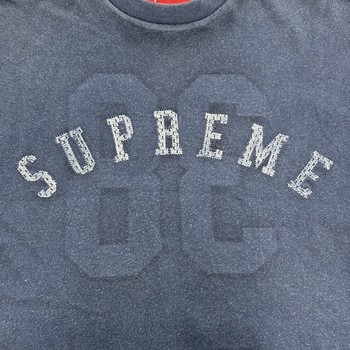 Supreme Overprint Short-Sleeve Navy • Pre-Owned [4755] - view 6