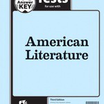 Used BJU American Literature Test Answer Key (3rd ed)