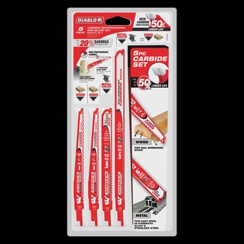 DIABLO - Bi-Metal Reciprocating Saw Blade 6pc Set