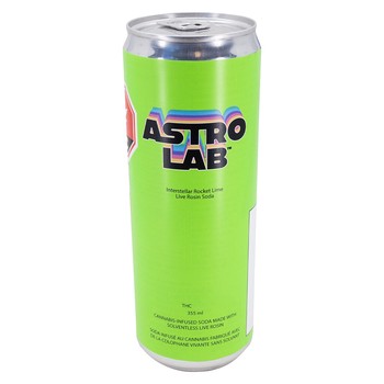 Interstellar Rocket Lime Live Rosin Soda THC Sparkling Beverage / 355mL / Hybrid